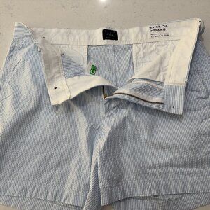 J Crew Seersucker 5" Stretch Chino Short